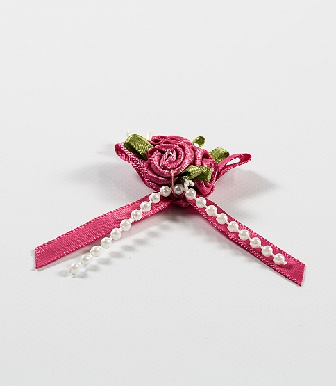 3 Cluster Ribbon Rose 20 Pcs Dusky Pink
